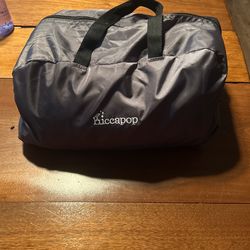 Portable Infant Play Pen With Sun Cover And Tote Bag.