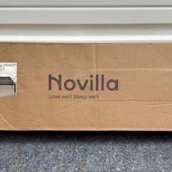 New, Firm, Novilla Full Size 14 inch Platform Bed Frame, No Box Spring Needed, Easy Assembly
