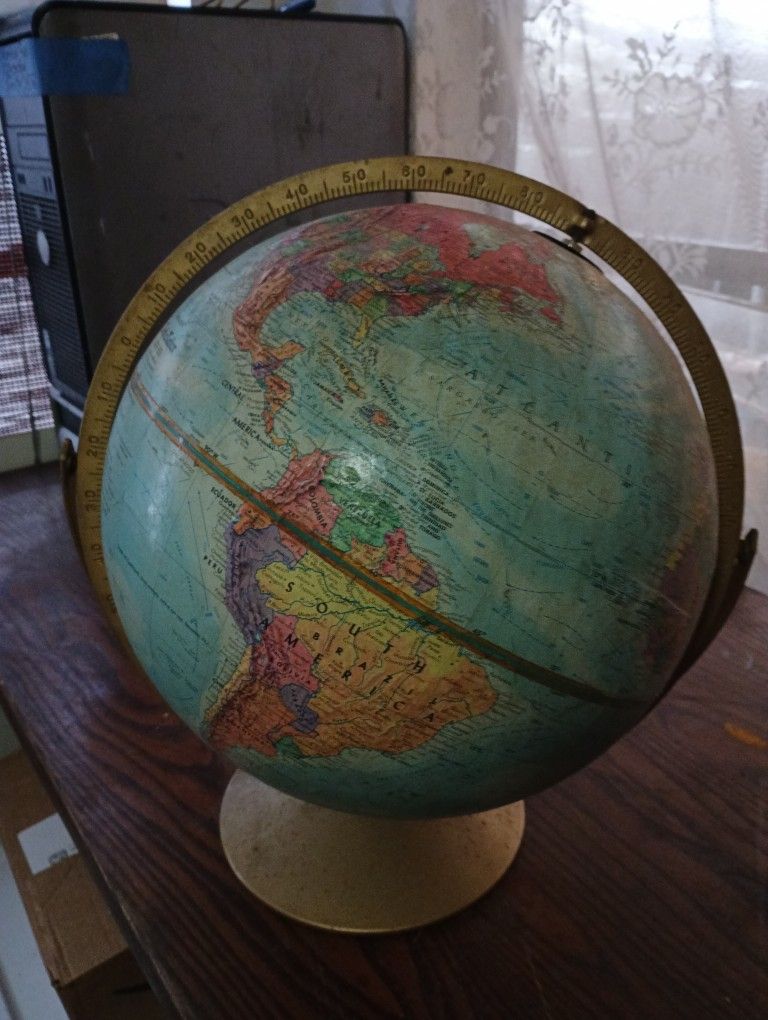 Vintage Replogle World Nation Series Raised Globe by Leroy M. Tolman 12" USSR