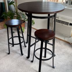 Bar height dining table 
