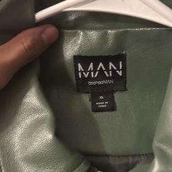 Green leather jacket