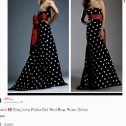 Jovani Polka Dot Dress