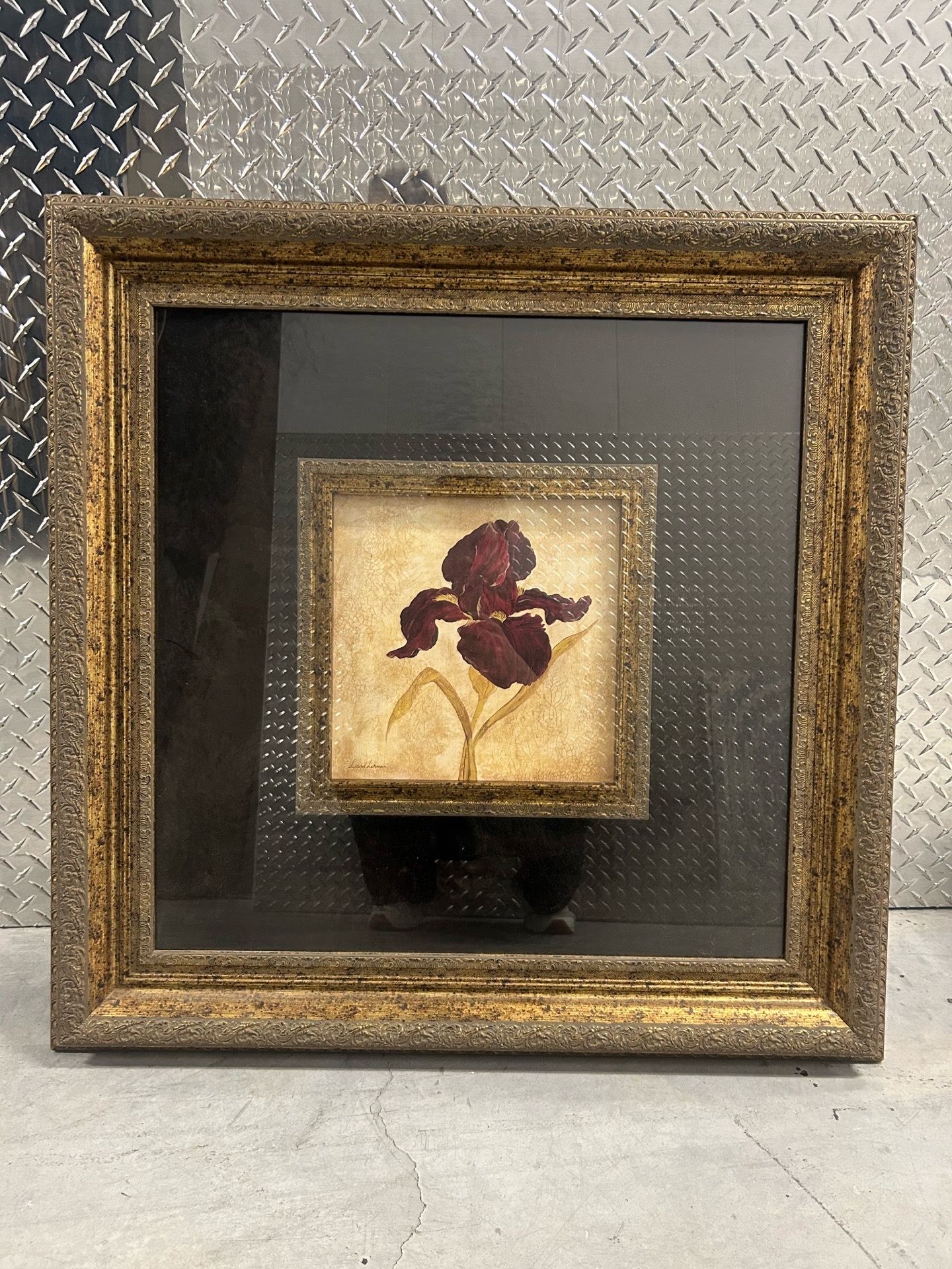 Famed art print decor 30” flower