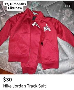 12/18 Month And 2t Nike Jordan Track Suit 