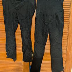 MATERNITY JEANS/BLACK PANTS - SIZE 16 (3 pairs total)