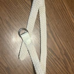 Cream Cloth Belt