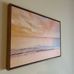 Framed Canvas Print Wall Art Watercolor