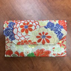 Vintage 1950s 100% Silk Brocade Japanese Clutch Gump’s San Francisco