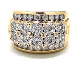 Mens Diamond/14K Gold Fashion Ring