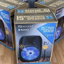 15’ BLUETOOTH SPEAKER KAREOKE MIC STAND TRIPOD