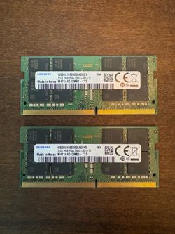 Samsung DDR4 Laptop RAM 64Gb (2x32Gb) 2666MHz PC4-2666V SODIMM