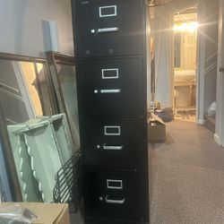 Black, 4-Drawer Filing Cabinet - $20 OBO