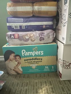 Pampers Swaddlers Size 1 Diapers 96 Count