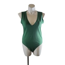 A New Day Size XXL Green Deep V Bodysuit