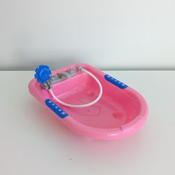 Doll Bath Tub - Plastic, Pink