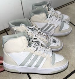 KIDS' ADIDAS BIG KID BREAK START MID J SNEAKERS NEW - Size 4.5 & 7 available