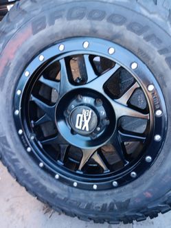 18x9 xd rims 6 lug 6x139 6x5.5 on used tires 275 70 18