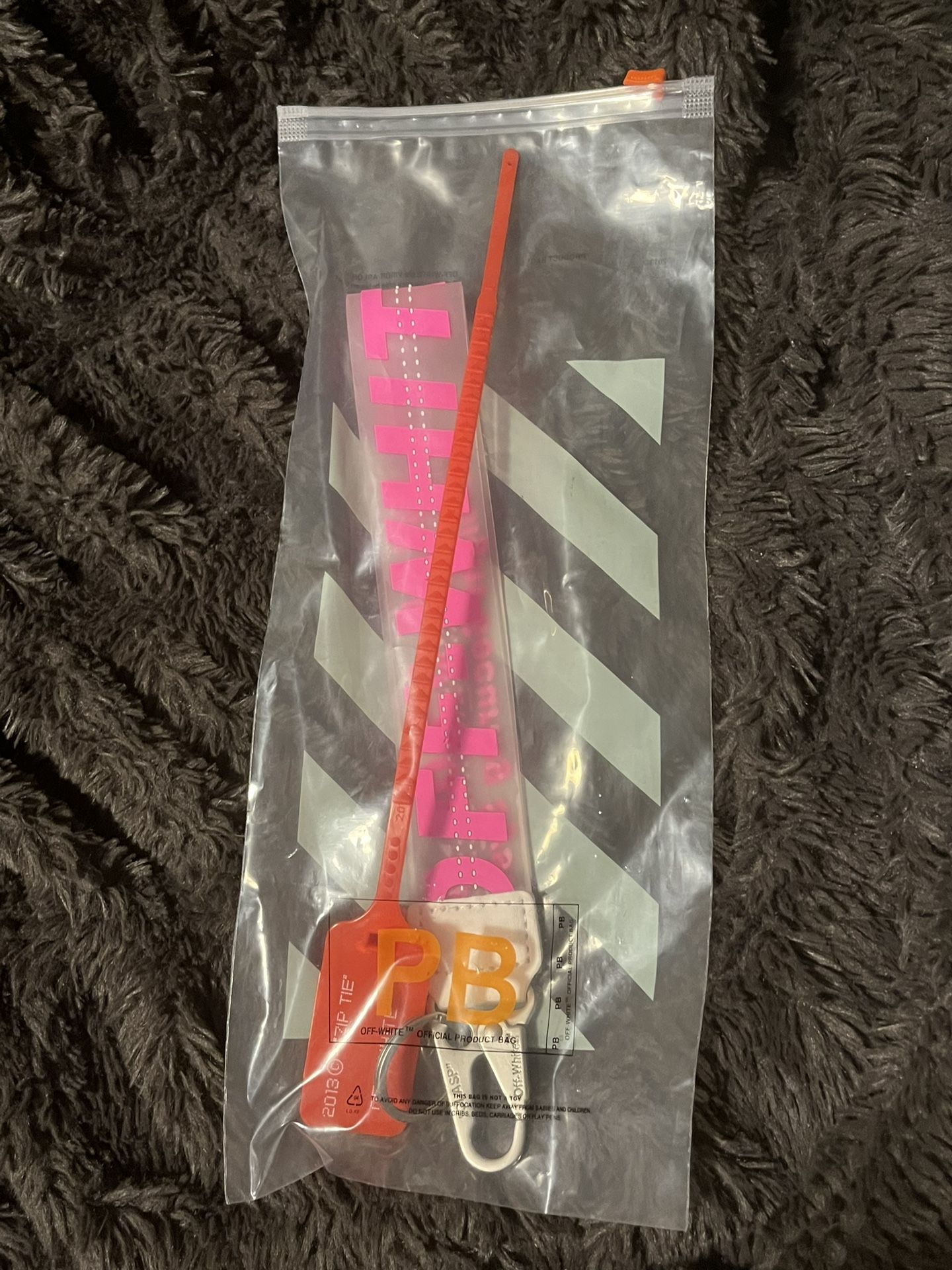 Pink Off White Keychain *BEST OFFER*