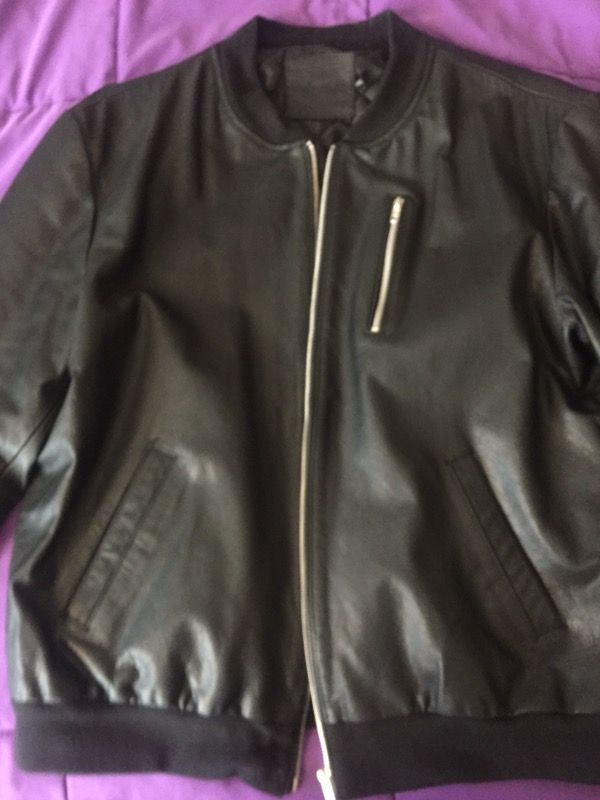 ASOS leather bomber