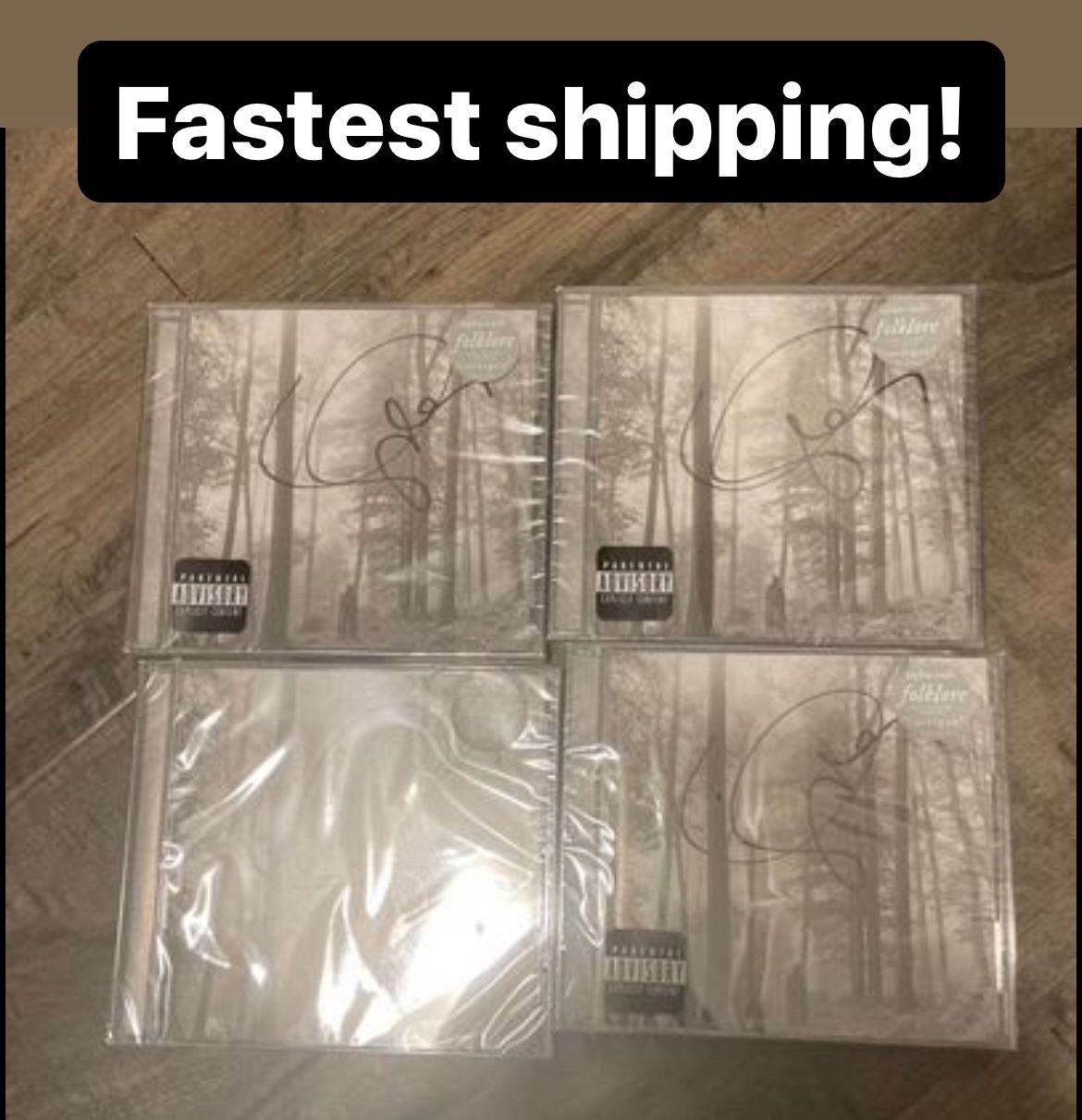 Taylor swift Folklore CD signed Autographed