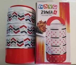 Insulated Adjustable 4-Tier Tiffin Lunch Box