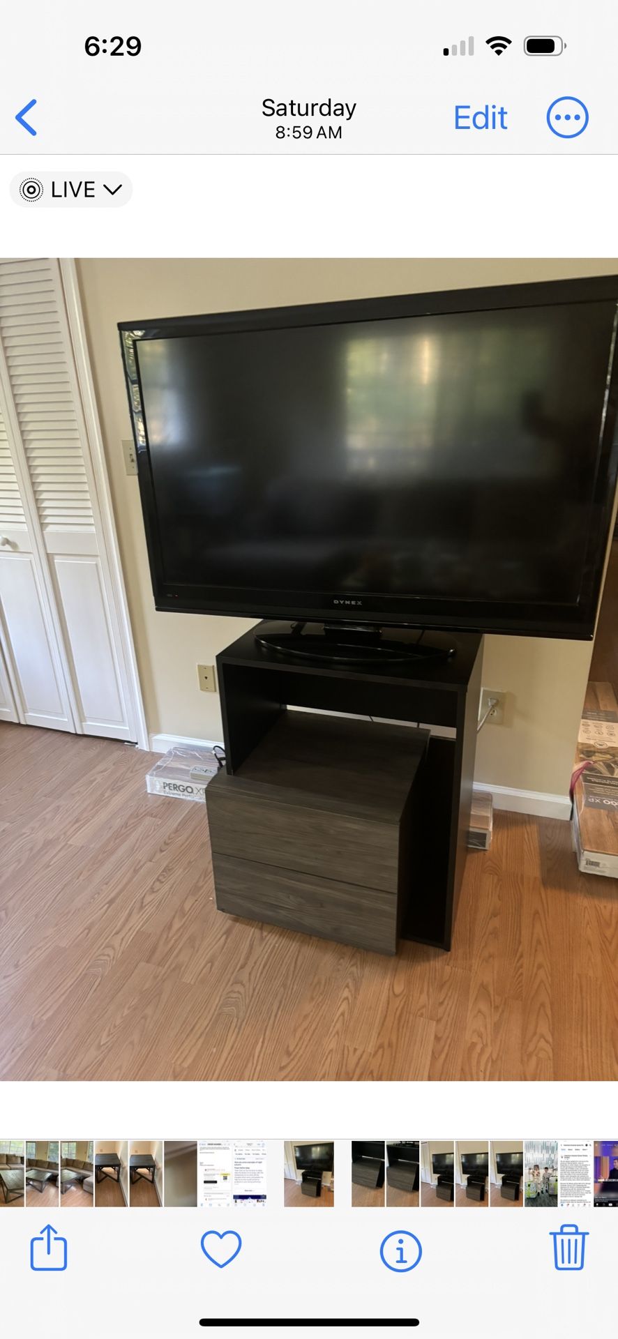 TV STAND WITH TV 46 Inch 