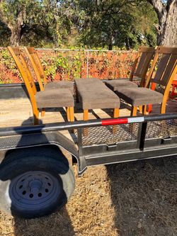 (4) Chairs and bench