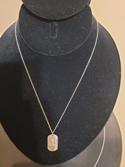 Tiffany & Co Sterling Nike Marathon Necklace