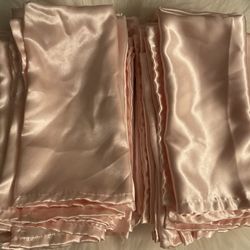 30 Pink Satin Napkins-19”