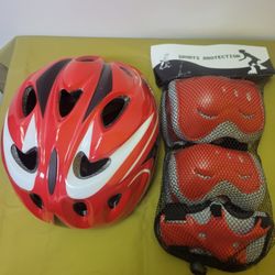 Kids Protective Gear Helmet,  Knee Pads, Elbow Pads Set