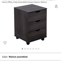 New And Assembled 3 Drawer Dresser Mobile Cabinet Under Desk Storage 