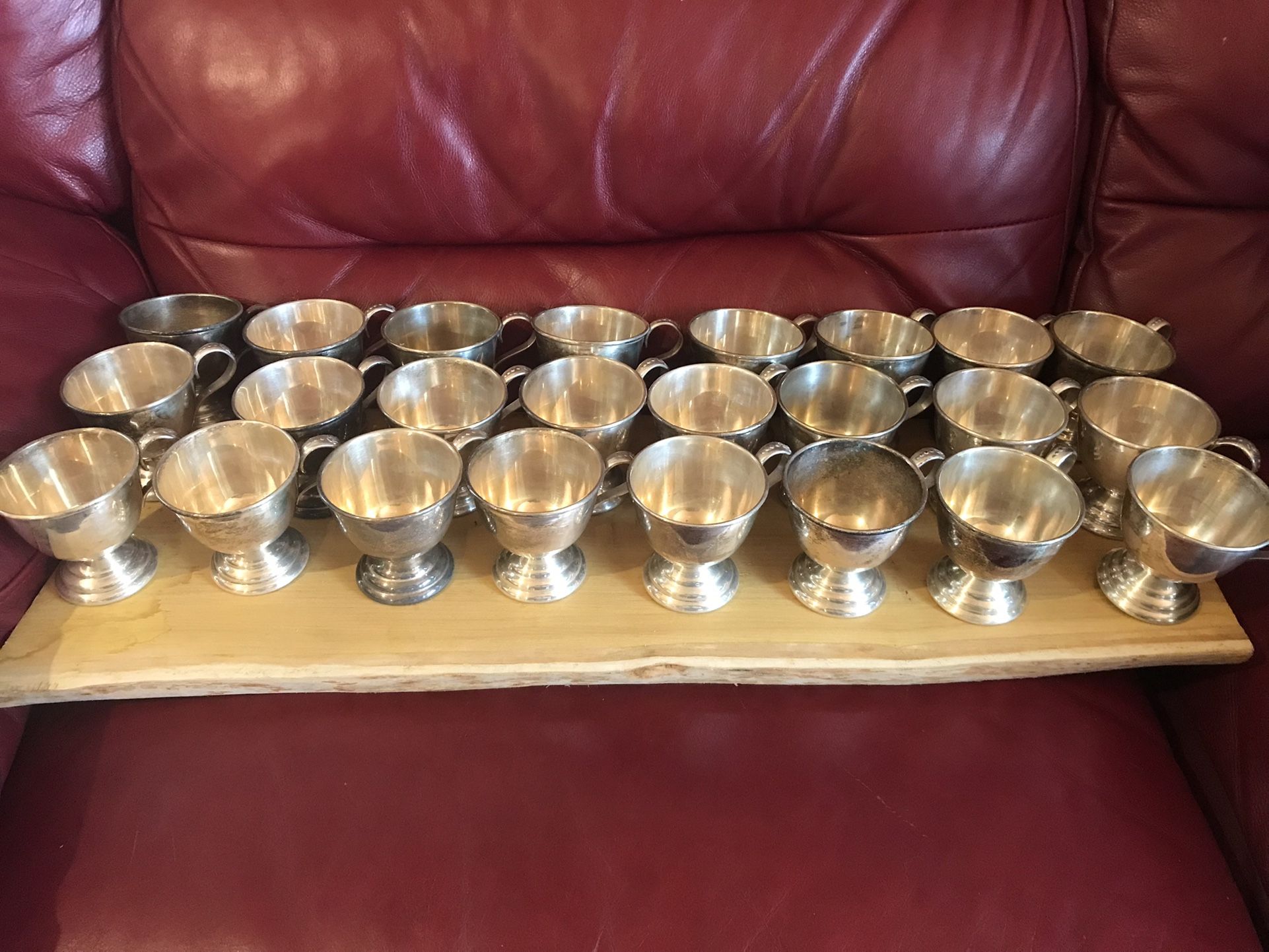 Nickel Silver Tea Cups