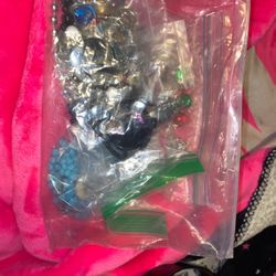 Random Bag Of Earrings And Jewelry/Pins