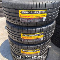 245/45/20 Forceland new tires including install and balance
