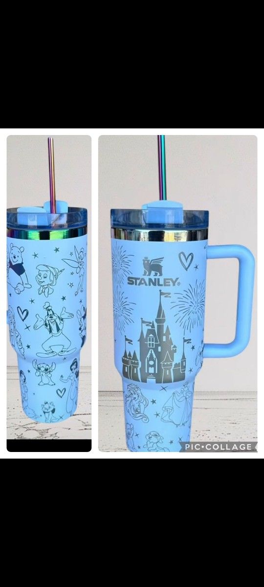 Stanley Disney characters 40oz Cup Blue Brand New