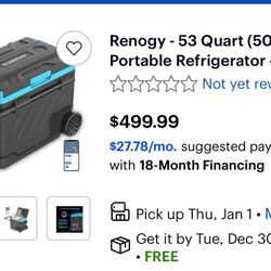 Portable Refrigerator With Powerbank