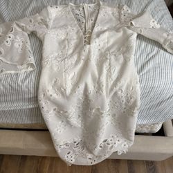 Birdot White Lace Dress