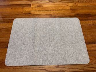 Large Gray Desk Mat / Oversized Mouse Pad – 20” x 30”