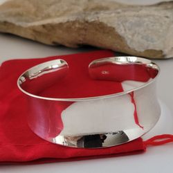 ❤️925 Amazing Sterling Silver Oval Cuff Bracelet!/ Pulsera Ovalada de Plata Esterlina! 👌🎁Post Tags: Pulsera de Plata