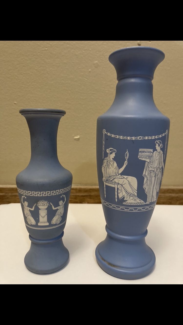 Classical Greek Design Vases Blue & White...