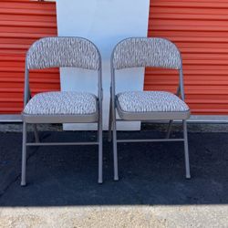 Sudden Comfort Deluxe Metal & Fabric Folding Chairs