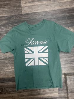 Recense 27 Distressed Green Graphic T-Shirt