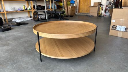 Two Tiered Nathan James Round Coffee Table
