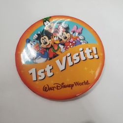 Disney 1st Visit Souvenir Button