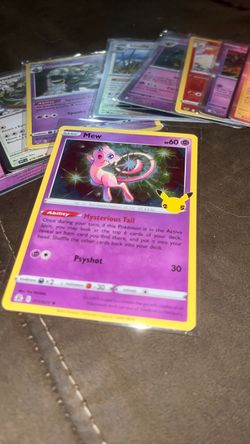 Mew Holo Pokémon Card – 25th Anniversary