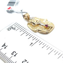 14kt Gold Small Pharaoh Czs Pendant 2.35grams 159921 7