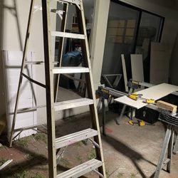 Used 7ft Fiberglass Werner Ladder $50