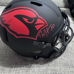 DEANDRE HOPKINS Signed Autograph Arizona Cardinals Full Size Replica Helmet- BAS