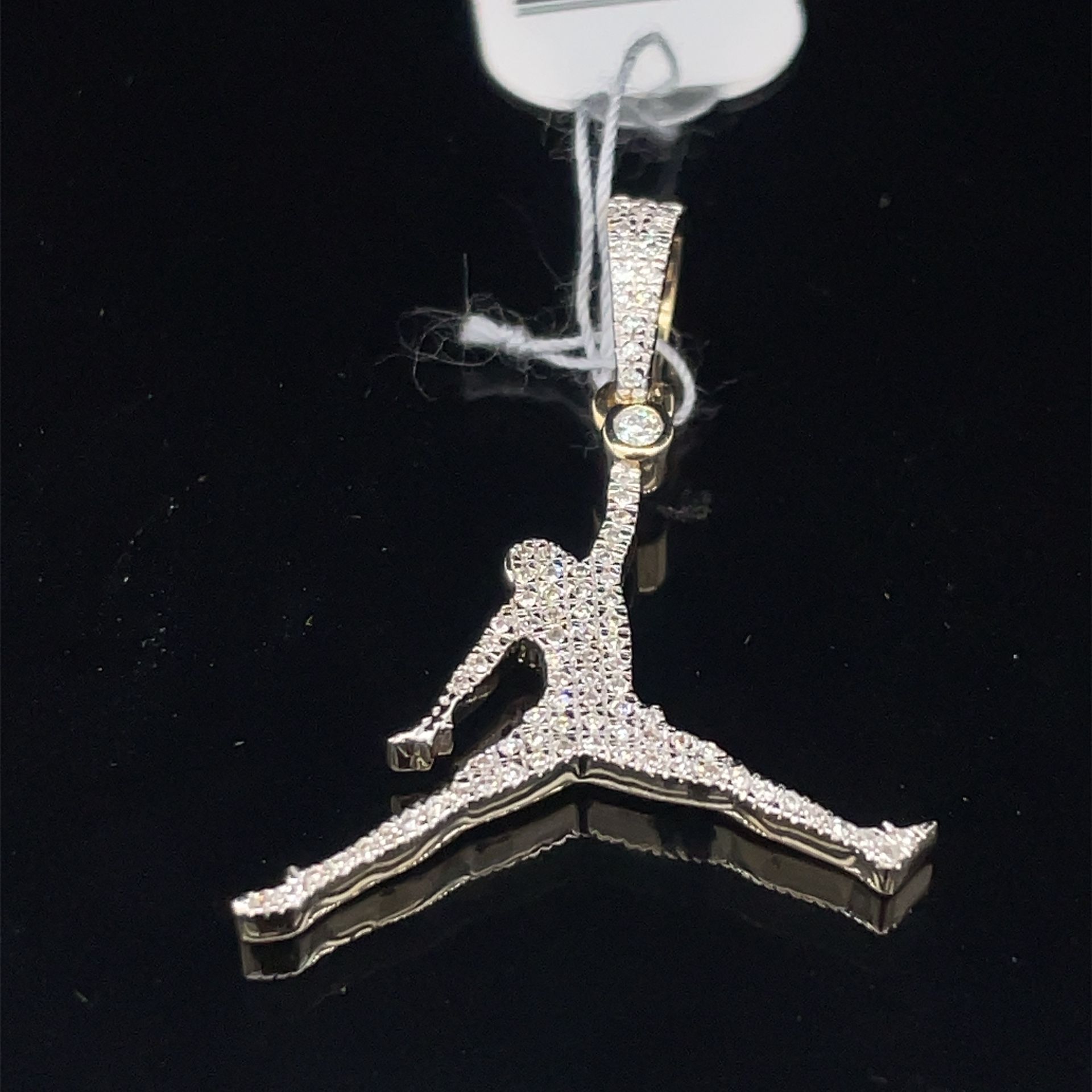 10KT White Gold Diamond Jordan Pendant 1.80g .17CTW 182739/7