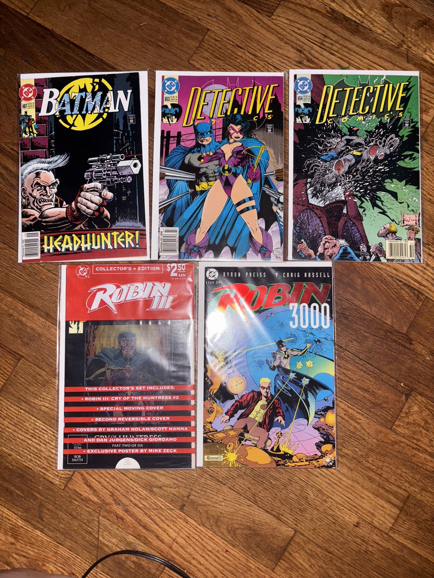Vintage Batman and Robin comics